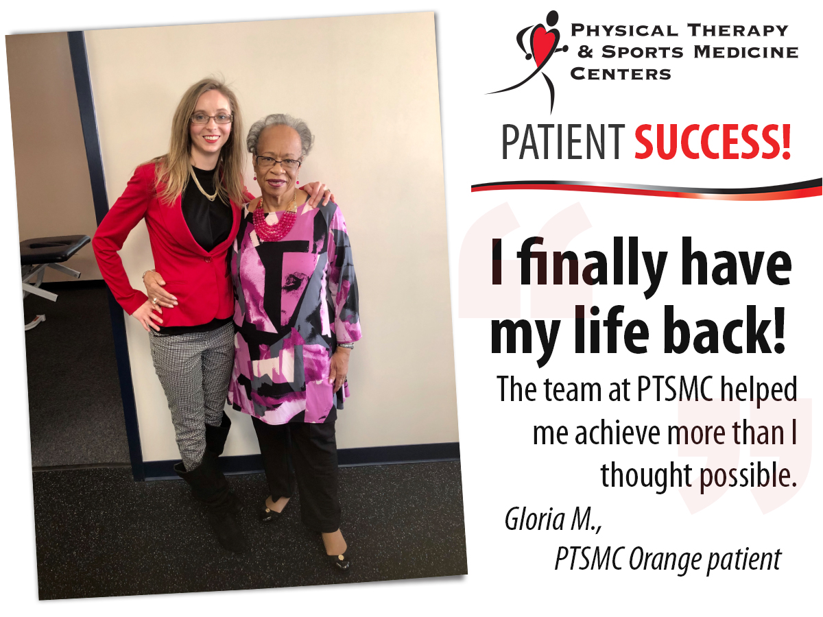 Patient Success Gloria Orange Physical Therapy