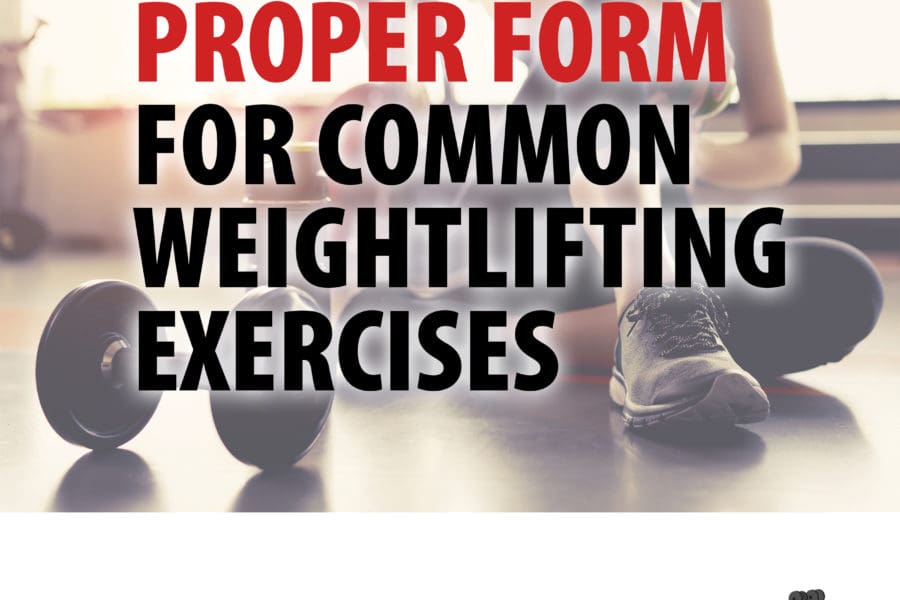 Proper form for common weightlifting exercises image