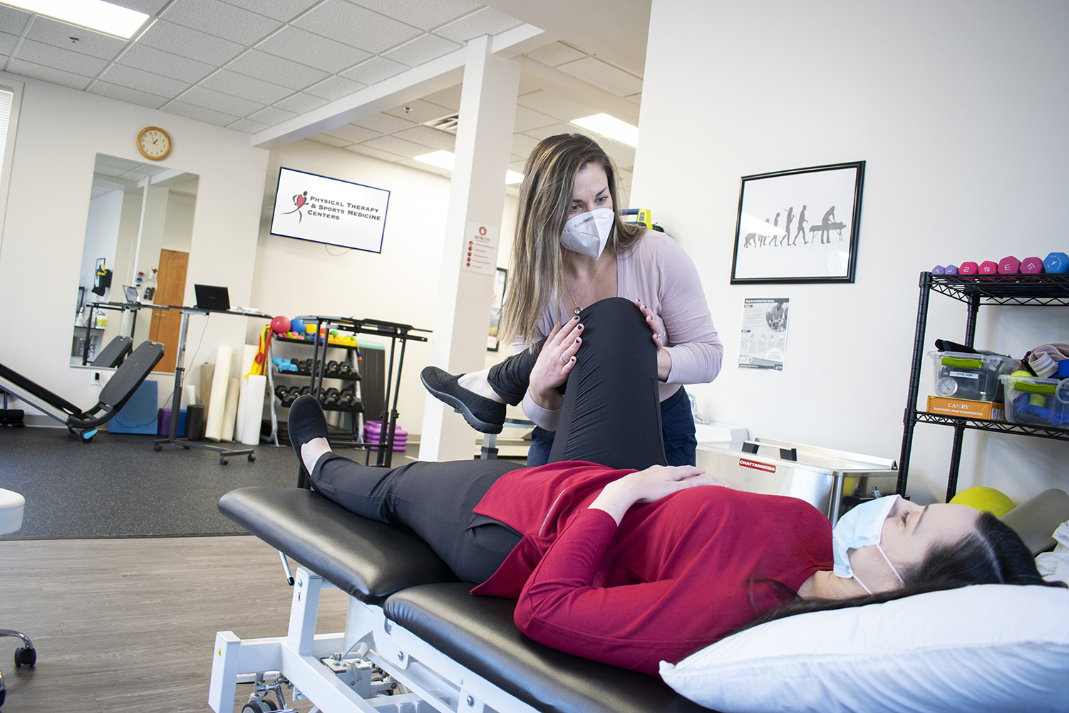 PTSMC Wethersfield physical therapist helping patient