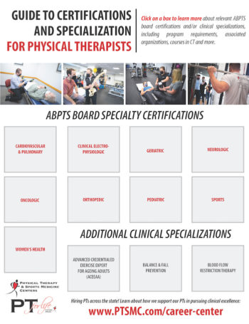 guide to certifications and specialization for PTs